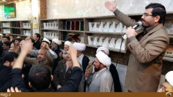 گزارش تصويري از مراسم عزاداري زائران ايراني در سرداب حرم عباسي