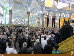 سخنراني و عزاداري در آستان قدس حسيني