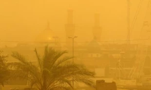 گرد و غبار شديد در كربلا  تصاوير