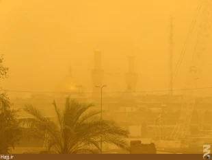 گرد و غبار شديد در كربلا  تصاوير