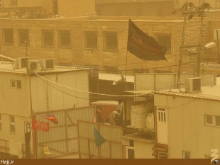گرد و غبار شديد در كربلا  تصاوير