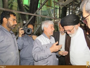 بازديد حجت الاسلام والمسلمين قاضي عسكر از پروژه ترفيع گنبد امام حسين(ع)