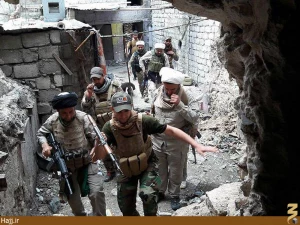 حضور روحانیون رزمنده در خطوط مقدم جبهه موصل   تصاویر