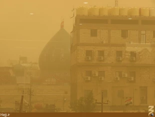 گرد و غبار شديد در كربلا  تصاوير
