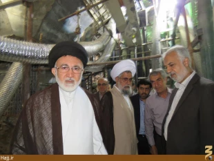 بازديد حجت الاسلام والمسلمين قاضي عسكر از پروژه ترفيع گنبد امام حسين(ع)