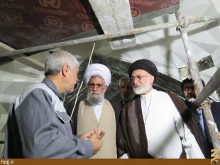 بازديد حجت الاسلام والمسلمين قاضي عسكر از پروژه ترفيع گنبد امام حسين(ع)