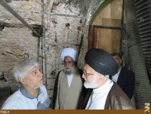 بازديد حجت الاسلام والمسلمين قاضي عسكر از پروژه ترفيع گنبد امام حسين(ع)