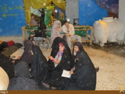 دعاي ندبه اي به رنگ انتظار در كنار پرچم سرخ حسيني تصاوير