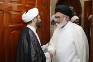 بازديد نماينده ولي فقيه و سرپرست حجاج ايراني از بعثه مراجع عظام تقليد در مدينه منوره 