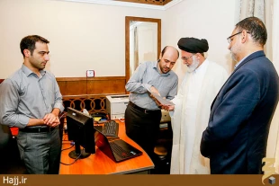 بازديد حجت الاسلام والمسلمين قاضي عسكر از ستاد حج مكه 