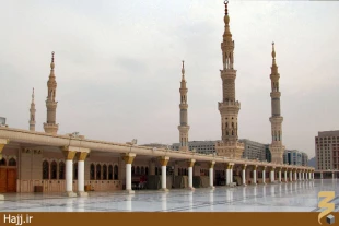  تصاوير كمتر ديده شده از پشت بام مسجد النبي ( گزارش تصويري )