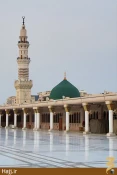  تصاوير كمتر ديده شده از پشت بام مسجد النبي ( گزارش تصويري )