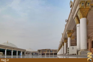  تصاوير كمتر ديده شده از پشت بام مسجد النبي ( گزارش تصويري )
