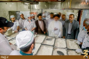 بازديد سرپرست حجاج ايراني از آشپزخانه هاي مركزي در مكه مكرمه