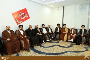 ديدار اعضاء محترم بعثه هاي مراجع عظام تقليد با سرپرست حجاج ايراني