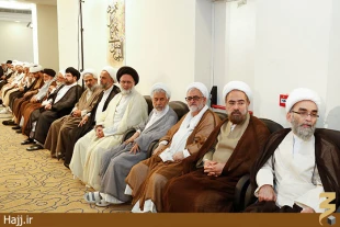 ديدار اعضاء محترم بعثه هاي مراجع عظام تقليد با سرپرست حجاج ايراني