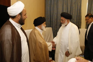 بازديد نماينده ولي فقيه و سرپرست حجاج ايراني از بعثه مراجع عظام تقليد در مدينه منوره 