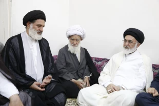 بازديد نماينده ولي فقيه و سرپرست حجاج ايراني از بعثه مراجع عظام تقليد در مدينه منوره 