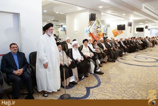 ديدار اعضاء محترم بعثه هاي مراجع عظام تقليد با سرپرست حجاج ايراني