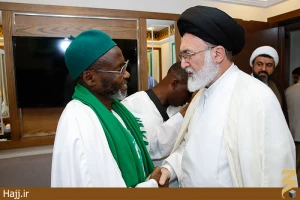 دیدارهیئت حج غنا با سرپرست حجاج ایرانی درمکه
