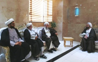 دیدار با آیت الله ری شهری در نجف اشرف