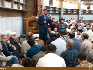مولودی خوانی شب ولادت امام هادی در سرداب حرم حضرت ابالفضل فیلم