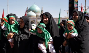 اجتماع  عظيم شيرخوارگان حسيني درحرم مطهر رضوي 