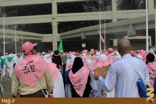 سومين روز رمي جمرات در منا گزارش تصويري