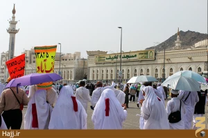 سومین روز رمی جمرات در منا گزارش تصویری