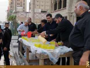 توزيع بيش از 15 هزار ليوان شربت در يك ايستگاه صلواتي دهه عاشورا