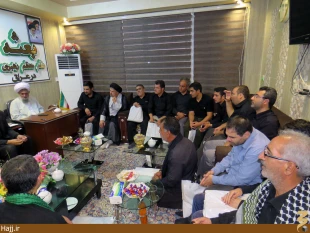 كاروان روشندلان جابر با نماينده بعثه رهبري در عراق ديدار كرد