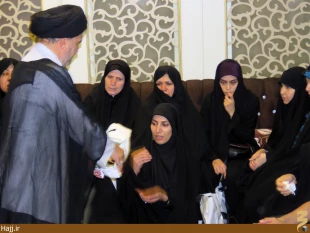 كاروان روشندلان جابر با نماينده بعثه رهبري در عراق ديدار كرد