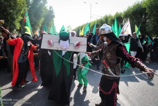 كاروان ۴۰ هزار نفري اهواز پياده عازم كربلا شد تصاوير