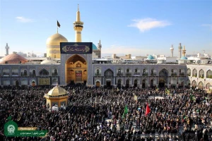 عزادارای روز شهادت امام رضا در حرم رضوی تصاویر