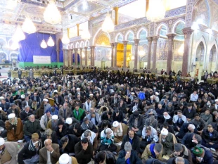 سخنران بعثه در كربلا: ثروت، خوشبختي و سعادت نمي‌آورد