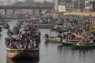 اجتماع بزرگ مسلمانان در بنگلادش+تصاوير