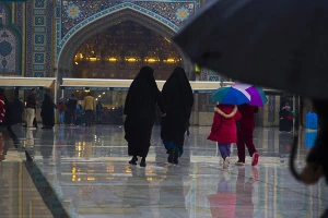 بارش باران در کربلای معلی عکس