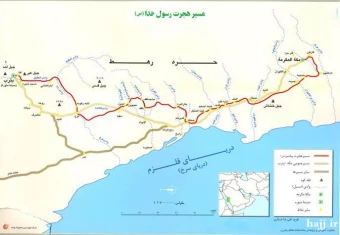 مسير هجرت رسول خدا (ص)