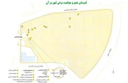 قبرستان بقيع و موقعيت برخي از قبور در آن