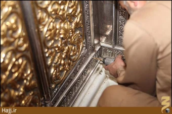 عمليات نصب ضريح جديد امام حسين (عليه السلام)