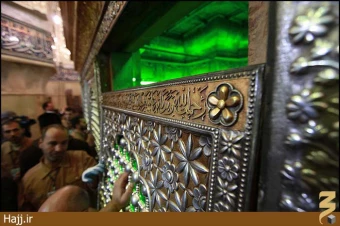 عمليات نصب ضريح جديد امام حسين (عليه السلام)