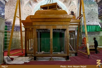 عمليات نجاري ضريح جديد امام حسين (عليه السلام)