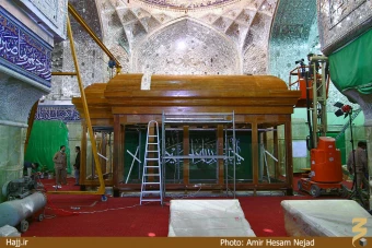 عمليات نجاري ضريح جديد امام حسين (عليه السلام)