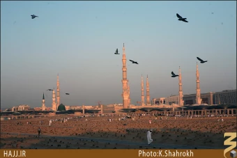 نماي حرم پيامبر (صلي الله عليه و آله) از بقيع