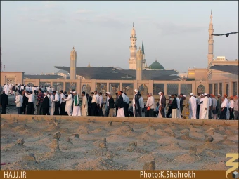 نماي حرم پيامبر (صلي الله عليه و آله) از بقيع