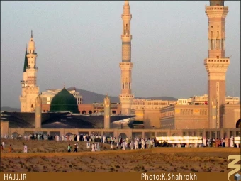 نماي حرم پيامبر (صلي الله عليه و آله) از بقيع