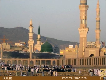 نماي حرم پيامبر (صلي الله عليه و آله) از بقيع