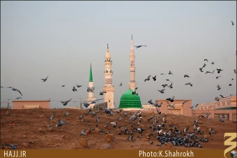 نماي حرم پيامبر (صلي الله عليه و آله) از بقيع