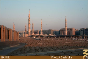نماي حرم پيامبر (صلي الله عليه و آله) از بقيع