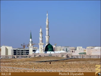 نماي حرم پيامبر (صلي الله عليه و آله) از بقيع